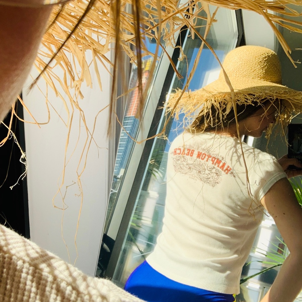 Pologarage Hampton Beach WAFLE Tee Tshirt crop top - Picture 8 of 8